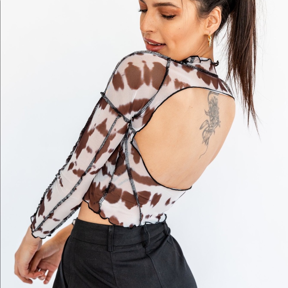 Marble crop top